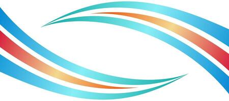 abstract blue circular curves for brochure background template vector