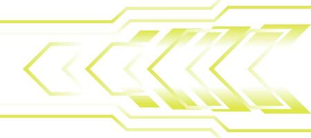 yellow futuristic chevron line technology gradient background vector