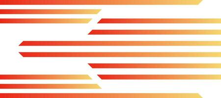abstract horizontal arrow stripes lines orange gradient background vector