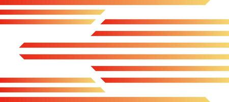 abstract horizontal arrow stripes lines orange gradient background vector