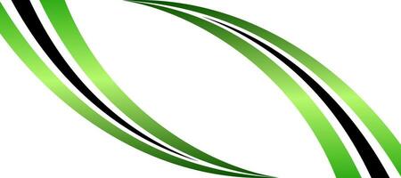 abstract flowing green gradient spiral curl template background vector