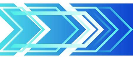 techno arrow chevron blue gradient futuristic cyber background vector