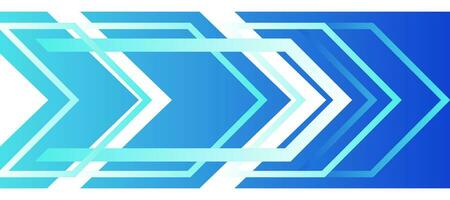 techno arrow chevron blue gradient futuristic cyber background vector