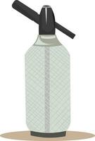 a spray bottle with a black handle on a white background vector