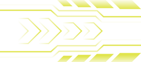 Jaune futuriste chevron ligne techno pente Contexte transparent png