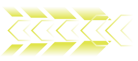 yellow futuristic chevron arrow banner technology gradient background transparent png