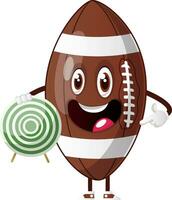 Football character with target vector