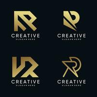 Letter R logo vector design with modern and simple style
