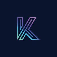 Letter K abstract logo vector