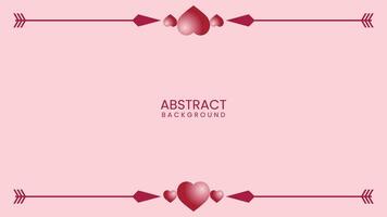 Abstract background Valentine's day blank background design , harmony gradient, background. Vector illustration love ,3d elegant frame