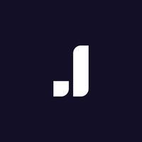 letra j alfabeto logo diseño icono para negocio vector