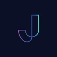 Initial Letter J Logo vector