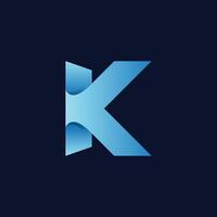 concepto de logotipo de letra k. plantilla de diseño de emblema mínimo creativo. icono elegante universal. logotipo de finanzas empresariales premium vector
