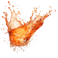 AI generated Refreshing cola drink with fizzy bubbles, featuring a lively splash on a clear background, perfect for summer refreshment, food and drink background png