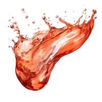 AI generated Refreshing cola drink with fizzy bubbles, featuring a lively splash on a clear background, perfect for summer refreshment, food and drink background png