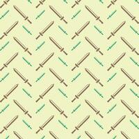 Swords abstract repeating pattern design vector illustration