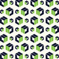 Hexagon repeating cute seamless pattern vector illustration