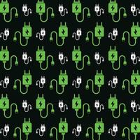 Mobile charger repeating pattern background vector illustration