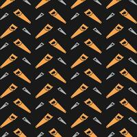 Saw wood cutter repeating pattern background vector illustration