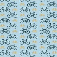 Bicycle beautiful repeating pattern background vector illustration