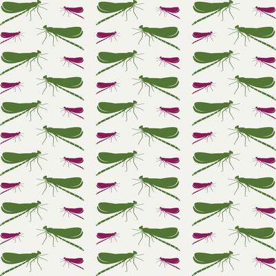 Dragonfly colorful pattern beautiful background vector illustration