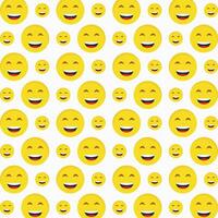 Lol emoji trendy abstract pattern repeating vector illustration background