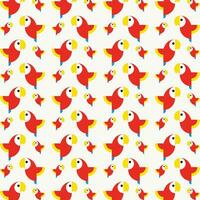 Macaw parrot design vector illustration seamless repeating pattern