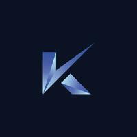 Lertter K abstract logo vector