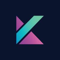 Letter K logo icon design template elements vector
