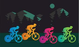 Great elegant vector editable bicycle race poster background design for your championship community event