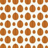 Walnut design vector illustration seamless repeating pattern background