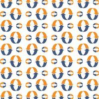 Round arrow trendy smart pattern colorful illustration background vector
