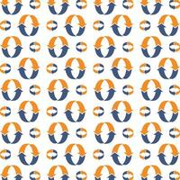 Round arrow trendy smart pattern colorful illustration background vector