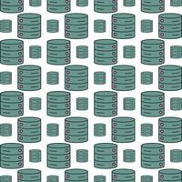 Database repeating smart trendy pattern colorful background vector