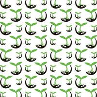 Growth seed beautiful pattern repeating abstract vector background