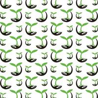 Growth seed beautiful pattern repeating abstract vector background