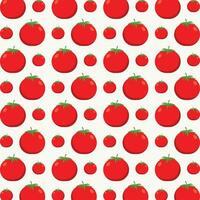 Tomato vector illustration repeating seamless pattern design