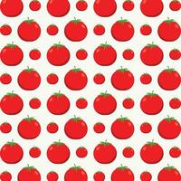 Tomato vector illustration repeating seamless pattern design