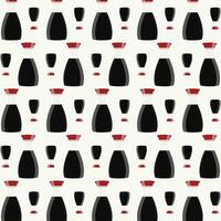 Soy sauce vector illustration repeating seamless pattern design