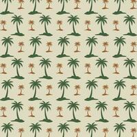 Coconut tree repeating pattern background vector illustration