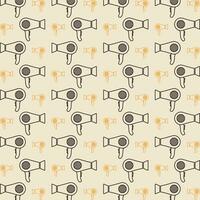 Hair dryer colorful pattern beautiful background vector illustration