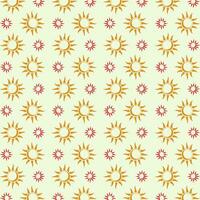 Creative sun abstract repeating pattern design vector illustration