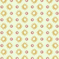 Creative sun abstract repeating pattern design vector illustration