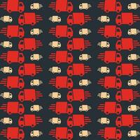 Delivery car repeating pattern background vector illustration