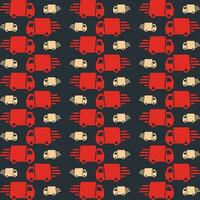 Delivery car repeating pattern background vector illustration