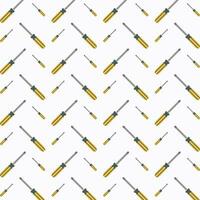 Screwdriver trendy abstract pattern repeating vector illustration background