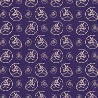 Unicorn abstract cute repeating pattern vector illustration