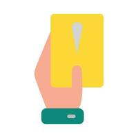 Yellow Card Vector Flat Icon For Personal And Commercial Use.