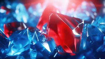AI generated Ice and liquid background in neon colors photo