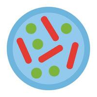 Bacteria Vector Flat Icon For Personal And Commercial Use.